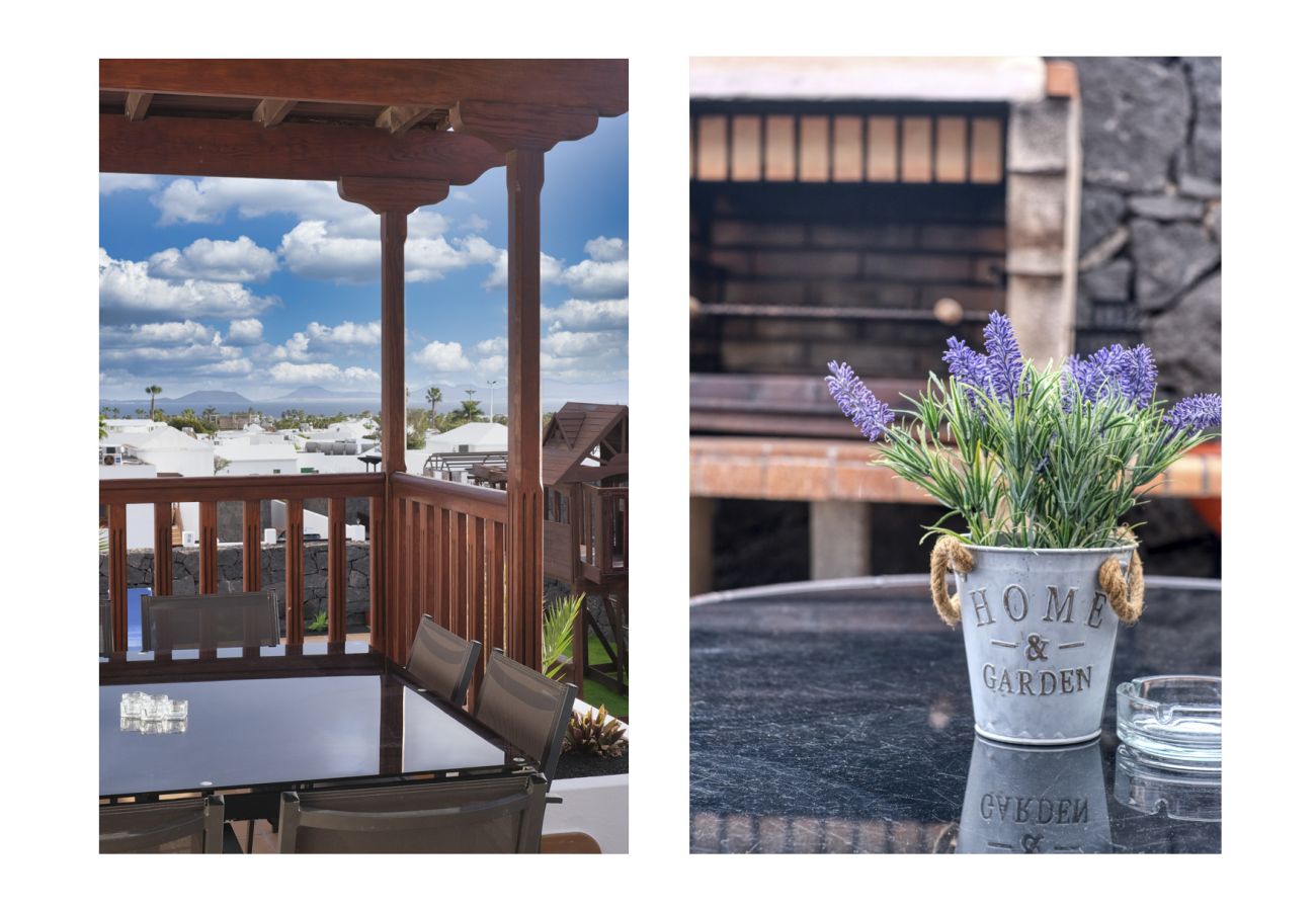 Villa en Playa Blanca - Villa Flavia - Piscina Privada, Jacuzzi, BBQ y Sala de Juegos By Lanzarote Vacation Homes