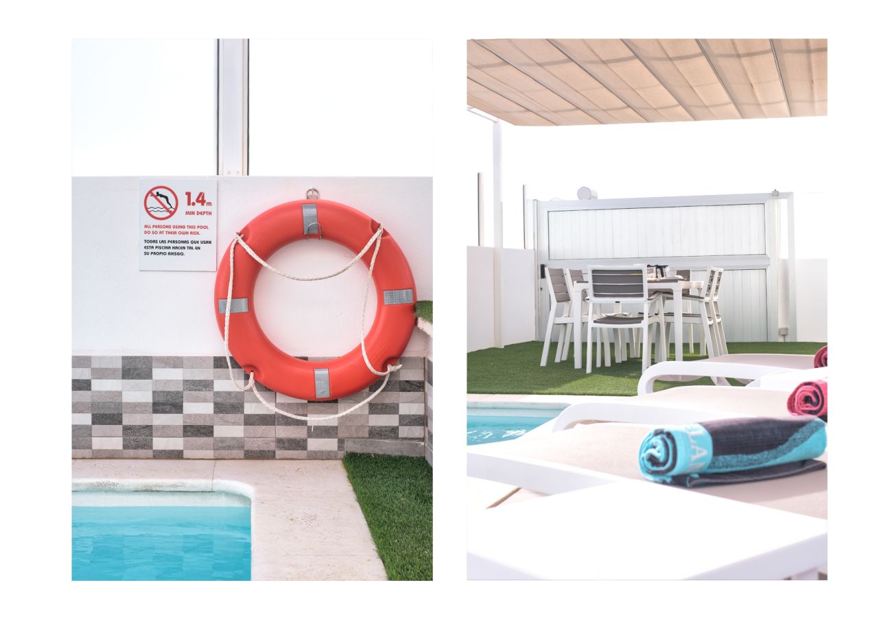 Casa en Playa Blanca - Villa Cassia - Piscina, Futbolín, BBQ y AACC By LVH