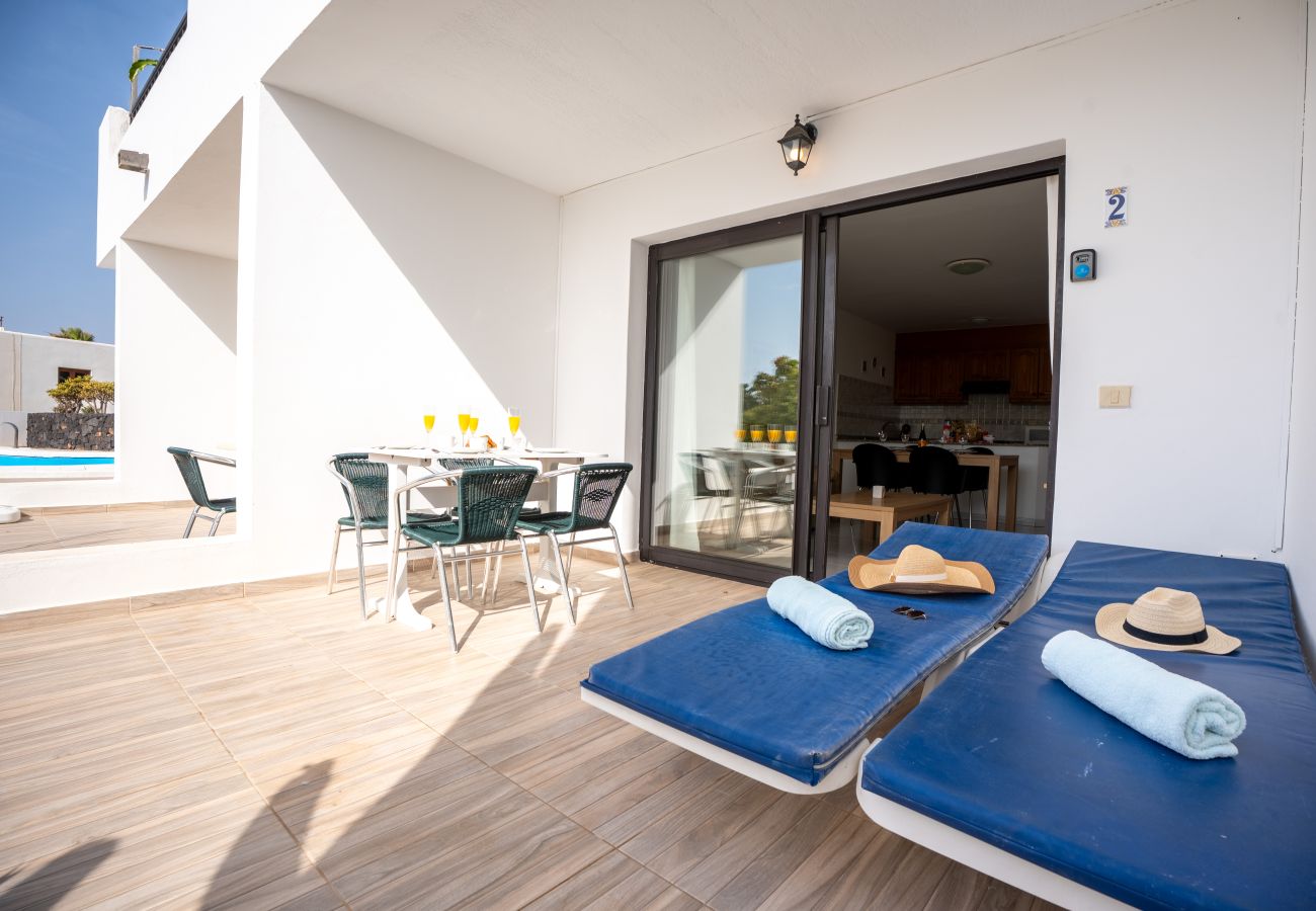 Ferienwohnung in Charco del Palo - Apartamento 2, Complejo Casa Blanca