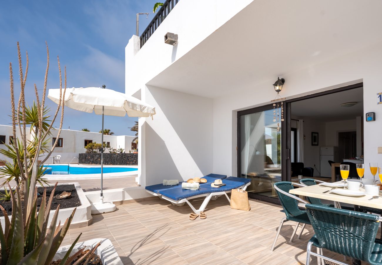 Ferienwohnung in Charco del Palo - Apartamento 1- Complejo Casa Blanca